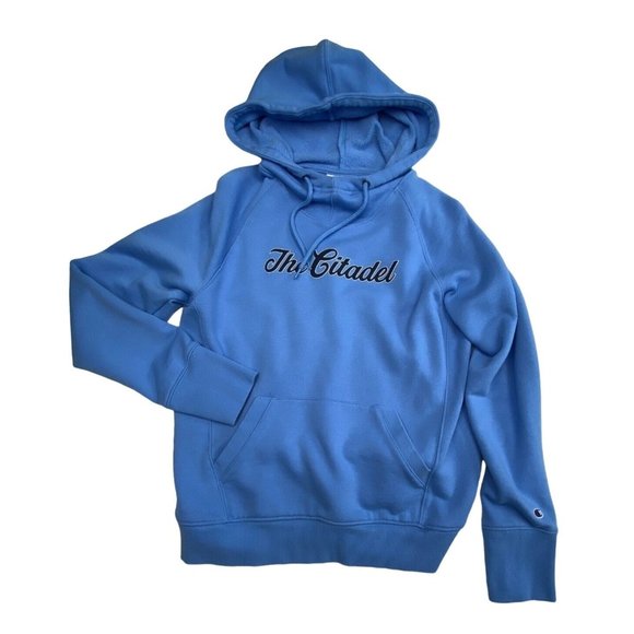 The Citadel Champion Pullover Hoodie Youth Size Medium Light Blue - Picture 1 of 5